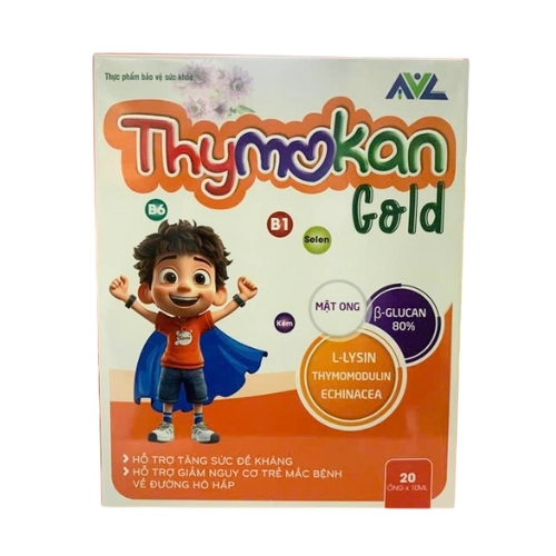 Hỗ trợ tăng cường sức đề kháng Thymokan Gold AVC hộp 20 ống x 10ml