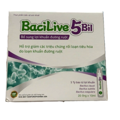 Bổ sung lợi khuẩn Bacilive 5 bil hộp 20 ống x 10ml