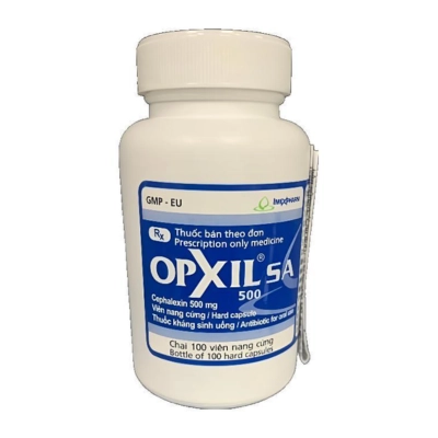 Thuốc kháng sinh Opxil SA 500mg chai 100 viên