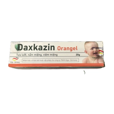 Gel bôi tưa lưỡi Daxkazin Orangel hộp 1 tuýp 20g