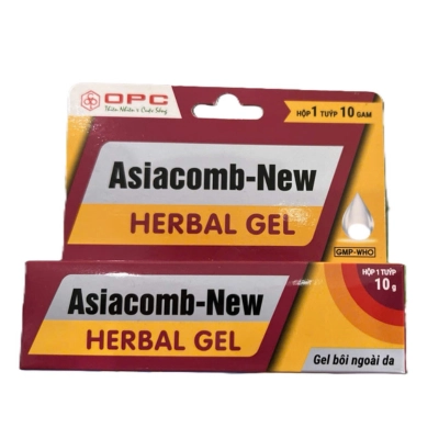 Gel bôi da ASIACOMB-NEW HERBAL GEL hộp 1 tuýp 10g