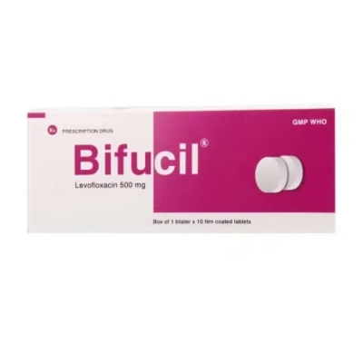 Thuốc kháng sinh Bifucil 500 hộp 1 vỉ x 10 viên