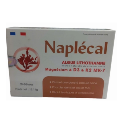 Viên uống canxi hữu cơ Naplécal hộp 2 vỉ x 15 viên