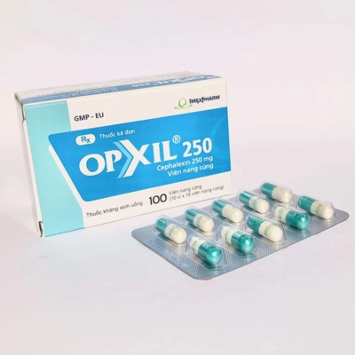 Thuốc kháng sinh OPXIL 250mg hộp 10 vỉ x 10 viên
