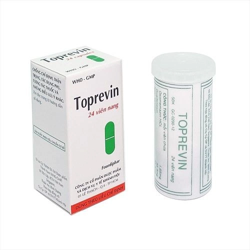 Thuốc trị ho, dị ứng Toprevin hộp 1 lọ 24 viên