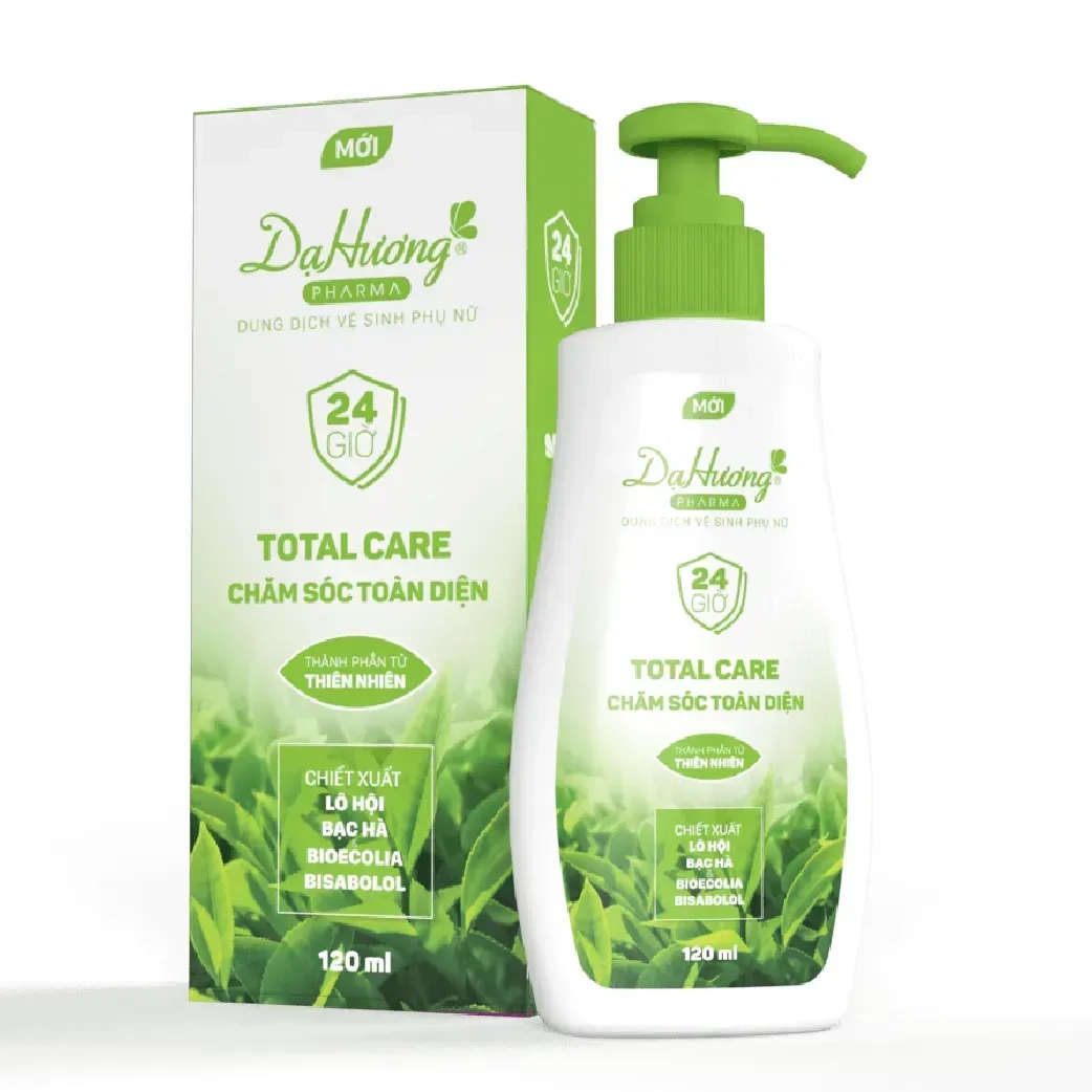 Dung dịch vệ sinh phụ nữ Dạ Hương Pharma Total Care MỚI hộp 1 chai 120ml