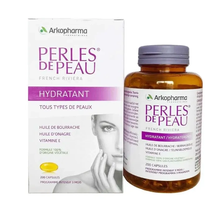 VIÊN UỐNG DƯỠNG ẨM ARKOPHARMA PERLES PEAU HYDRATANT hộp 1 lọ 200 viên