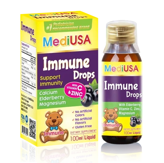 Siro tăng cường đề kháng MediUSA Immune Drops hộp 1 chai 100ml