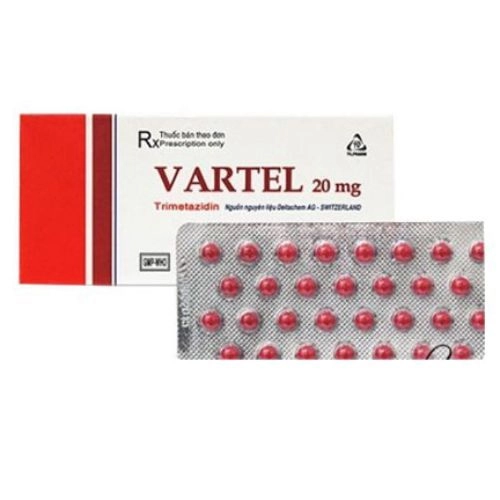 Thuốc điều trị đau thắt ngực VARTEL 20mg hộp 2 vỉ x 30 viên
