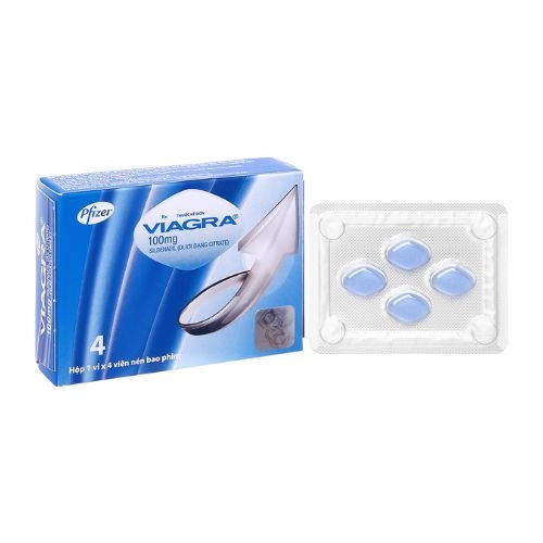 Thuốc trị rối loạn cương dương Viagra 100mg hộp 4 viên