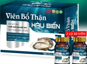 Thực phẩm bảo vệ sức khỏe Viên Bổ Thận HÀU BIỂN (An Đại Phát) hộp 2 lọ x 30 viên