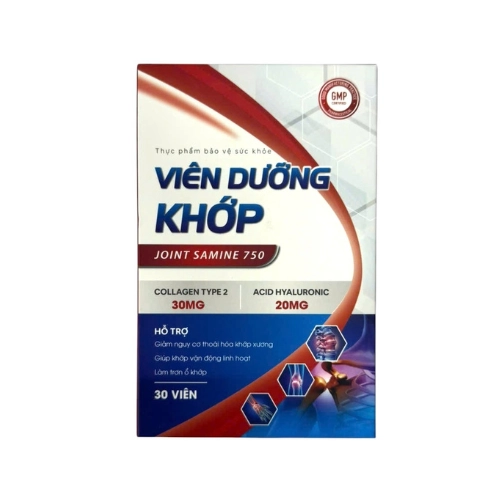 Hỗ trợ xương khớp Viên dưỡng khớp Joint samine 750 Ecosun hộp 30 viên