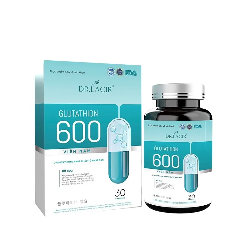 Viên uống đẹp da Glutathione 600 DR.LACIR hộp 1 lọ 30 viên