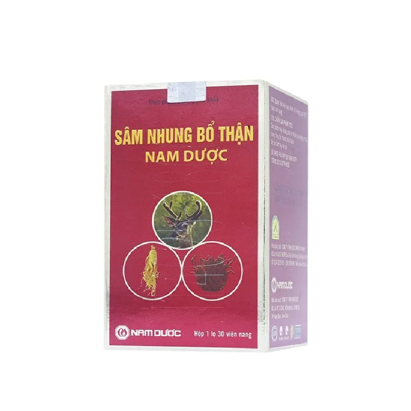 Viên uống giúp bổ thận, cố tinh, tráng dương Sâm Nhung Bổ Thận Nam Dược hộp 1 lọ 30 viên
