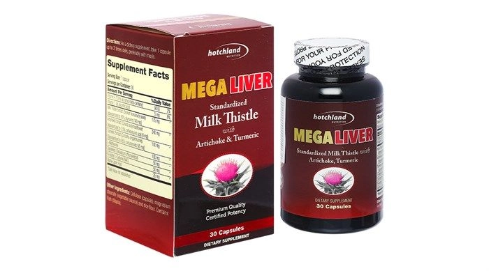Viên uống bổ gan MEGA LIVER hộp 1 lọ 30 viên