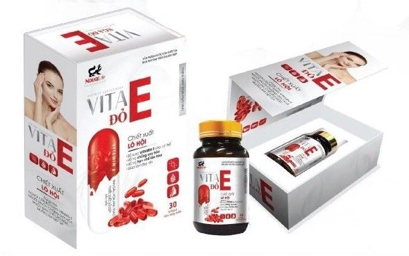 Viên uống đẹp da VITA E ĐỎ hộp 1 lọ 30 viên