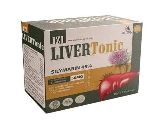 Hỗ trợ giải độc, thanh nhiệt, mát gan LIVER TONIC IZI hộp 12 vỉ x 5 viên