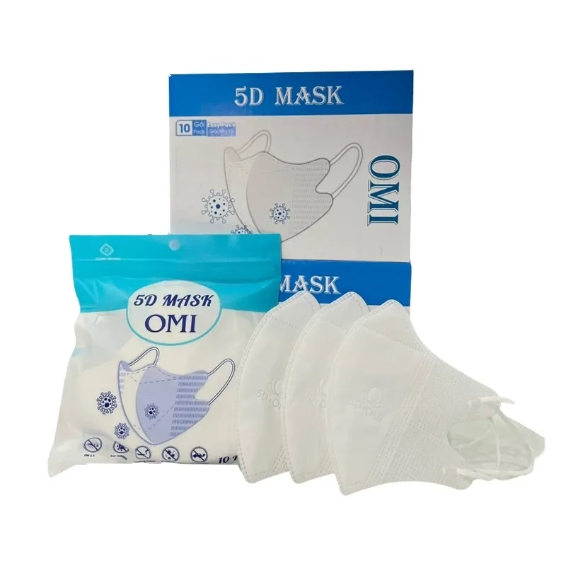 Khẩu trang 5D Omi Mask thùng 10 gói x 10 cái