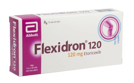 Thuốc giảm đau, kháng viêm Flexidron 120 hộp 3 vỉ x 10 viên nén bao phim