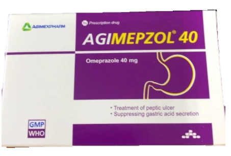 Thuốc điều trị đau đạ dày AGIMEPZOL 40 hộp 10 vỉ x 10 viên