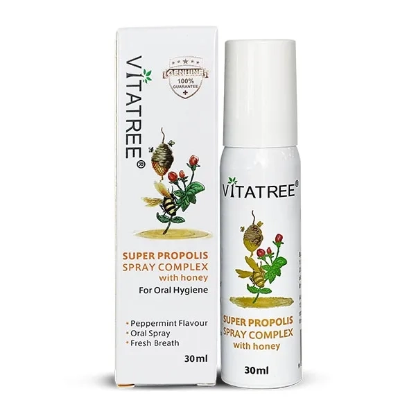 Xịt keo ong Vitatree Super Propolis Spray hộp 1 chai 30ml