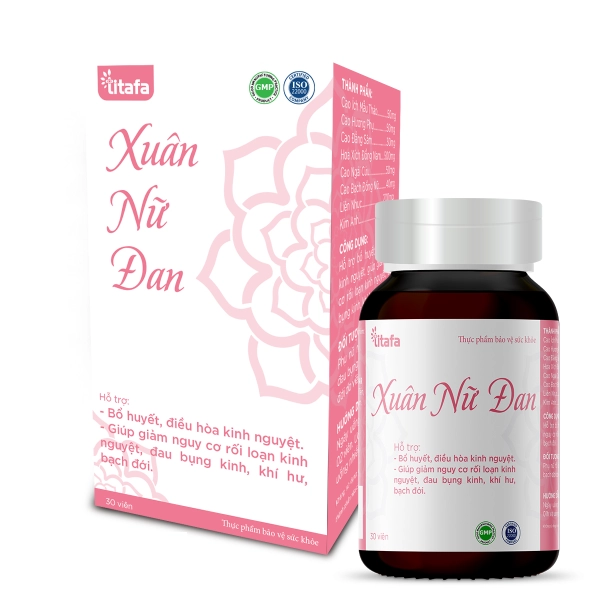 Bổ huyết, điều hòa kinh nguyệt, giảm đau bụng kinh Xuân Nữ Đan hộp 1 lọ 30 viên
