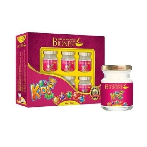 Thực phẩm bổ sung Yến Sào Bionest Kids cao cấp hộp 6 hũ x 70ml