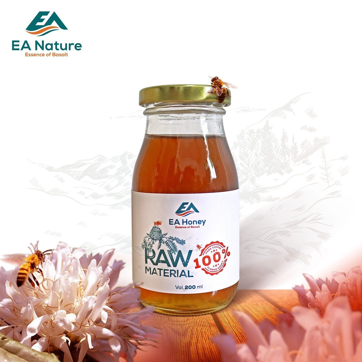 Mật ong rừng EA Honey chai 200ml