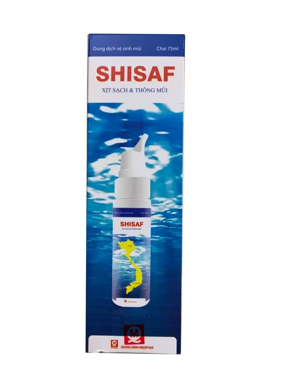 Dung dịch vệ sinh mũi SHISAF hộp 1 chai 75ml