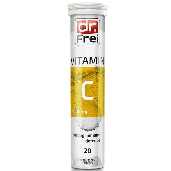Viên sủi bổ sung Dr. Frei Vitamin C 1000mg tuýp 20 viên