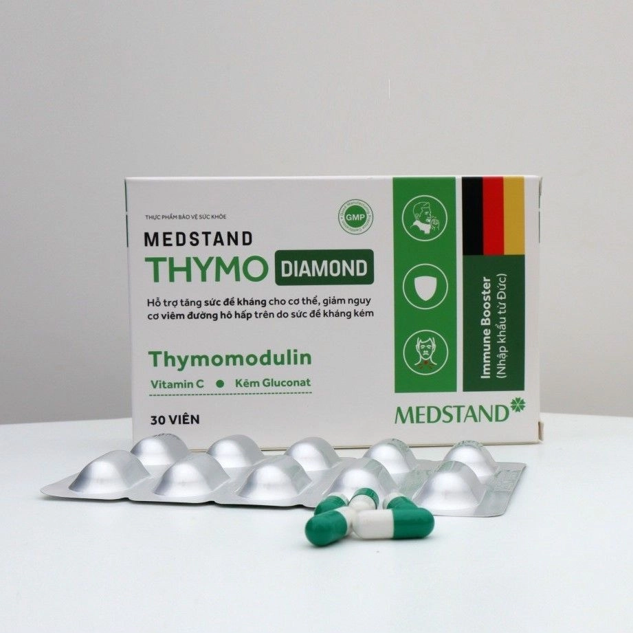 Hỗ trợ tăng sức đề kháng Medstand THYMO DIAMOND hộp 3 vỉ x 10 viên