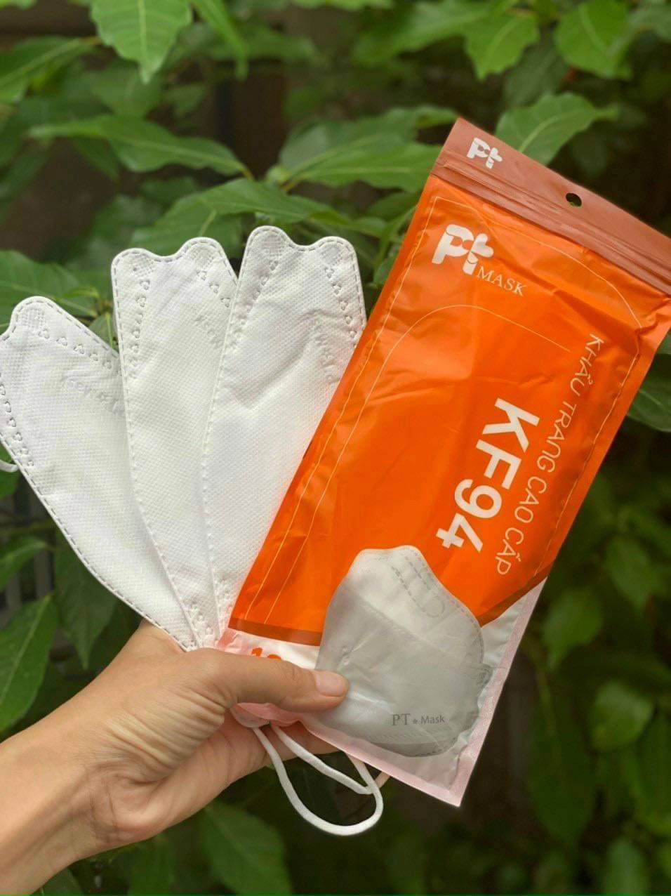 Khẩu trang cao cấp KF94 Phương Tuyến PT Mask (trắng) gói 10 cái