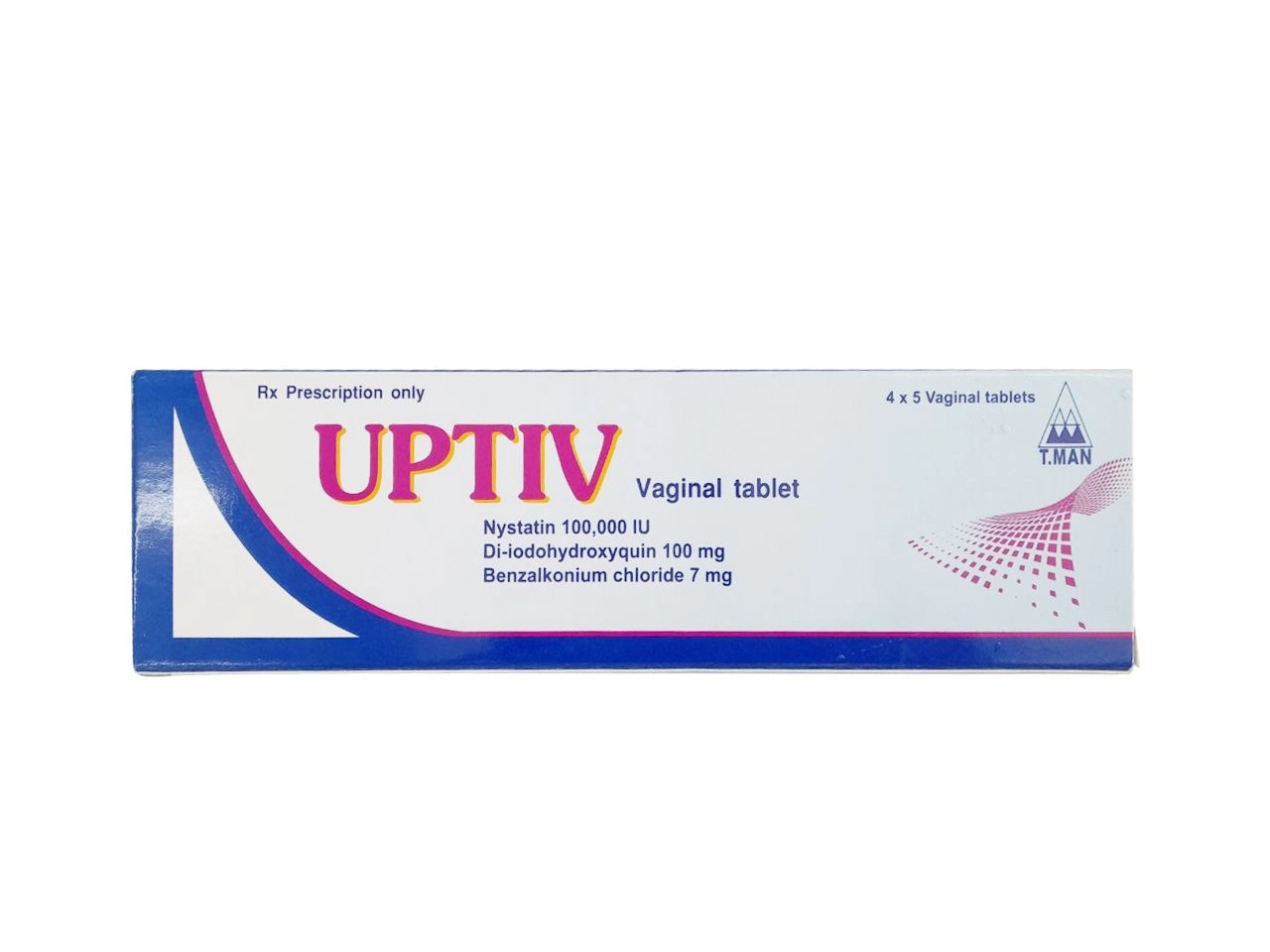 Viên đặt âm đạo UPTIV hộp 4 vỉ x 5 viên
