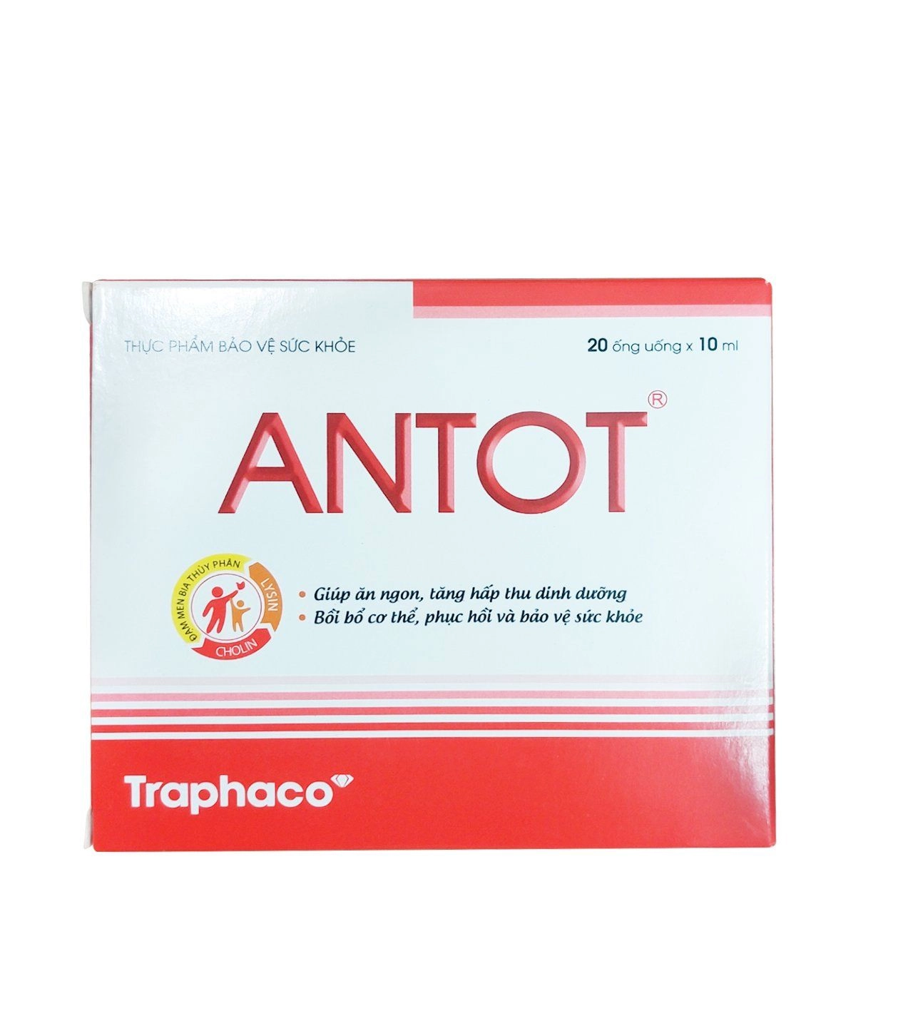Giúp ăn ngon, tăng hấp thu dinh dưỡng ANTOT hộp 20 ống x 10ml