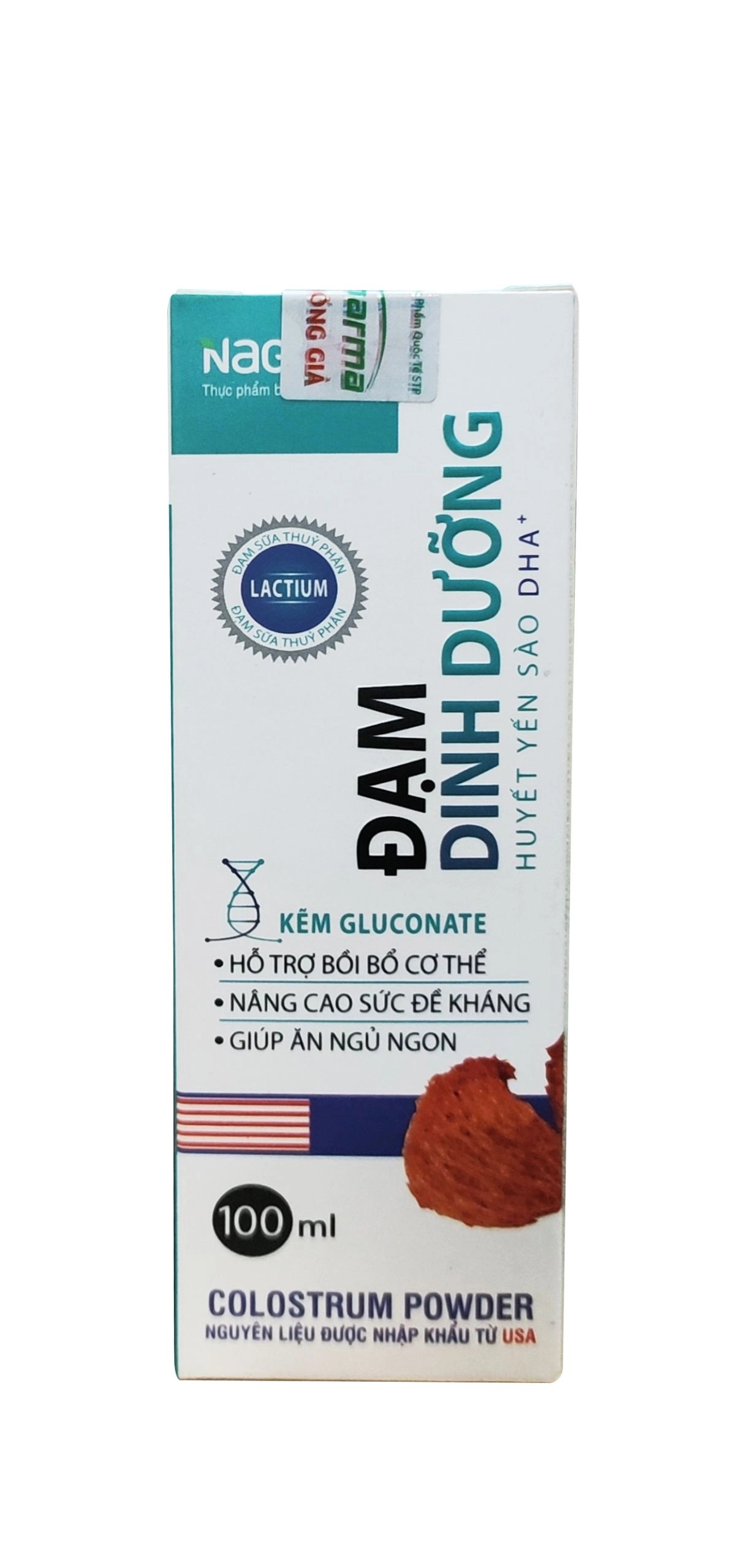 Hỗ trợ bồi bổ cơ thể Đạm Dinh Dưỡng Huyết Yến Sào Nagara hộp 1 chai 100ml