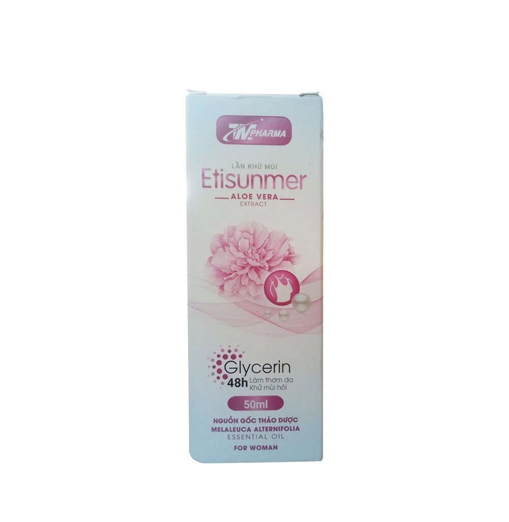 Lăn khử mùi Etisunmer Aloe Vera Extract chai 50ml