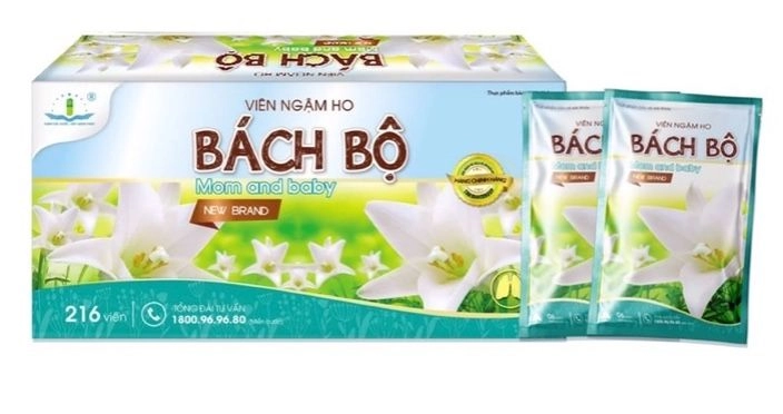 Viên ngậm ho Bách Bộ Mom And Baby hộp 216 viên