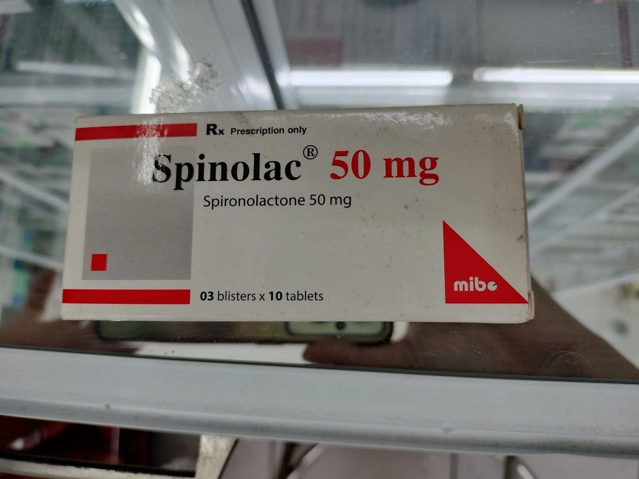 Thuốc lợi tiểu Spinolac 50mg hộp 30 viên