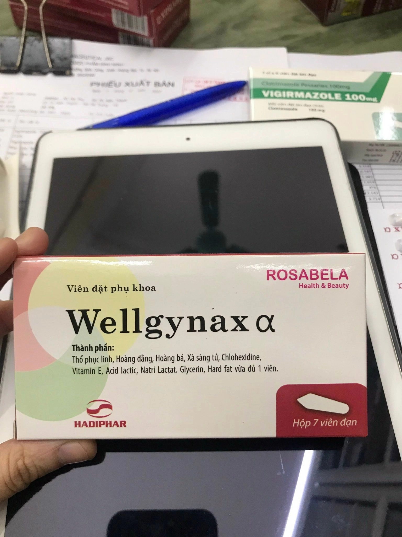 Viên đặt phụ khoa Wellgynax Alpha hộp 7 viên đạn