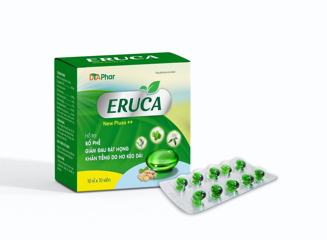 Viên giảm ho Eruca hộp 10 vỉ x 10 viên