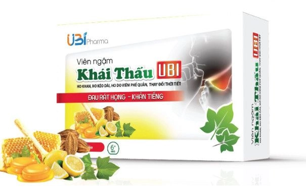 Viên ngậm ho Khái Thấu UBI hộp 32 viên