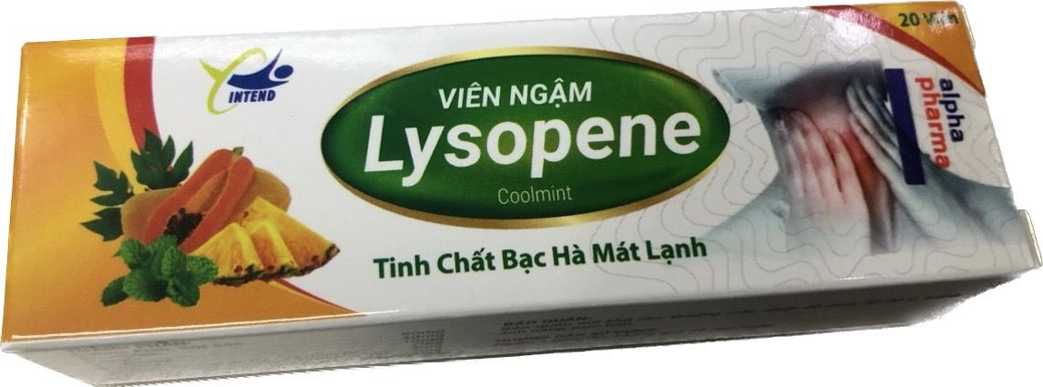 Viên ngậm  Lysopene hộp 20 viên