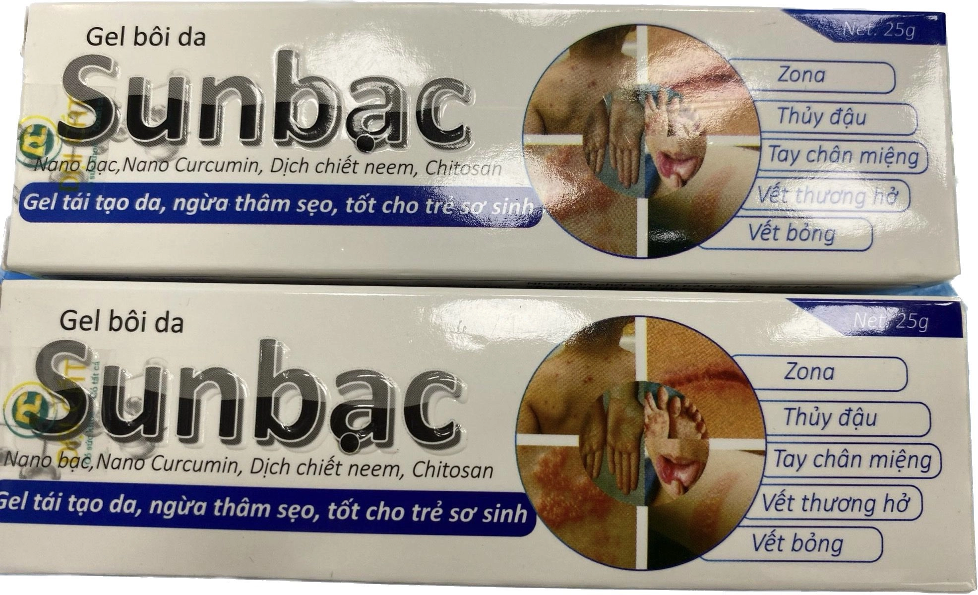 Gel bôi da Sunbạc hộp 1 tuýp 25g