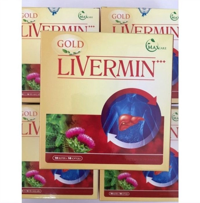 Viên uống bổ gan Livermin+++ Gold Maxcare hộp 10 vỉ x 10 viên