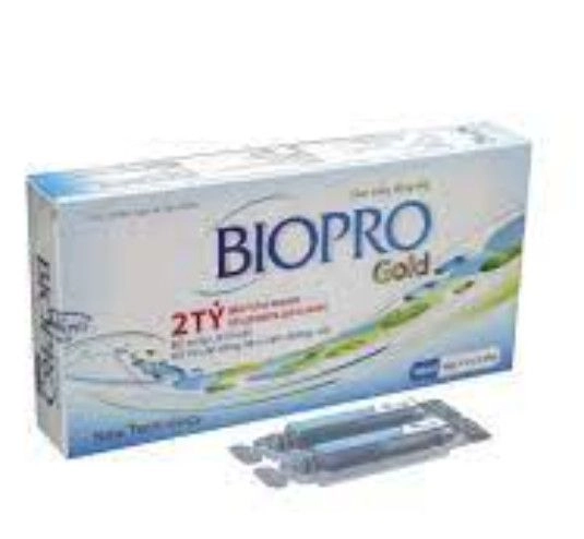 Viên uống men vi sinh BIOPRO Gold hộp 4 vỉ x 5 ống
