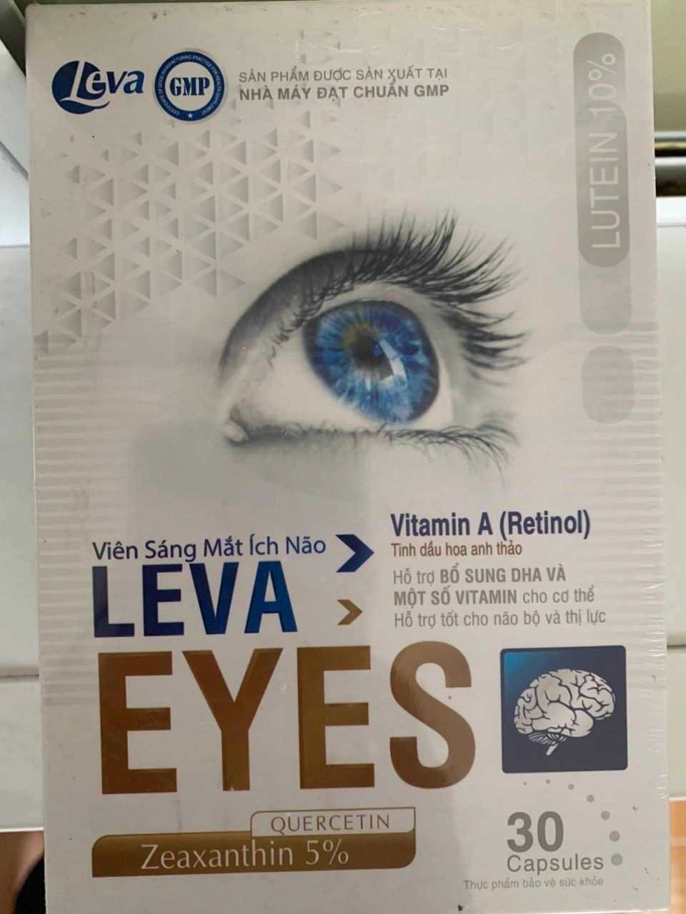 Viên uống Sáng Mắt Ích Não LEVA EYES hộp 30 viên