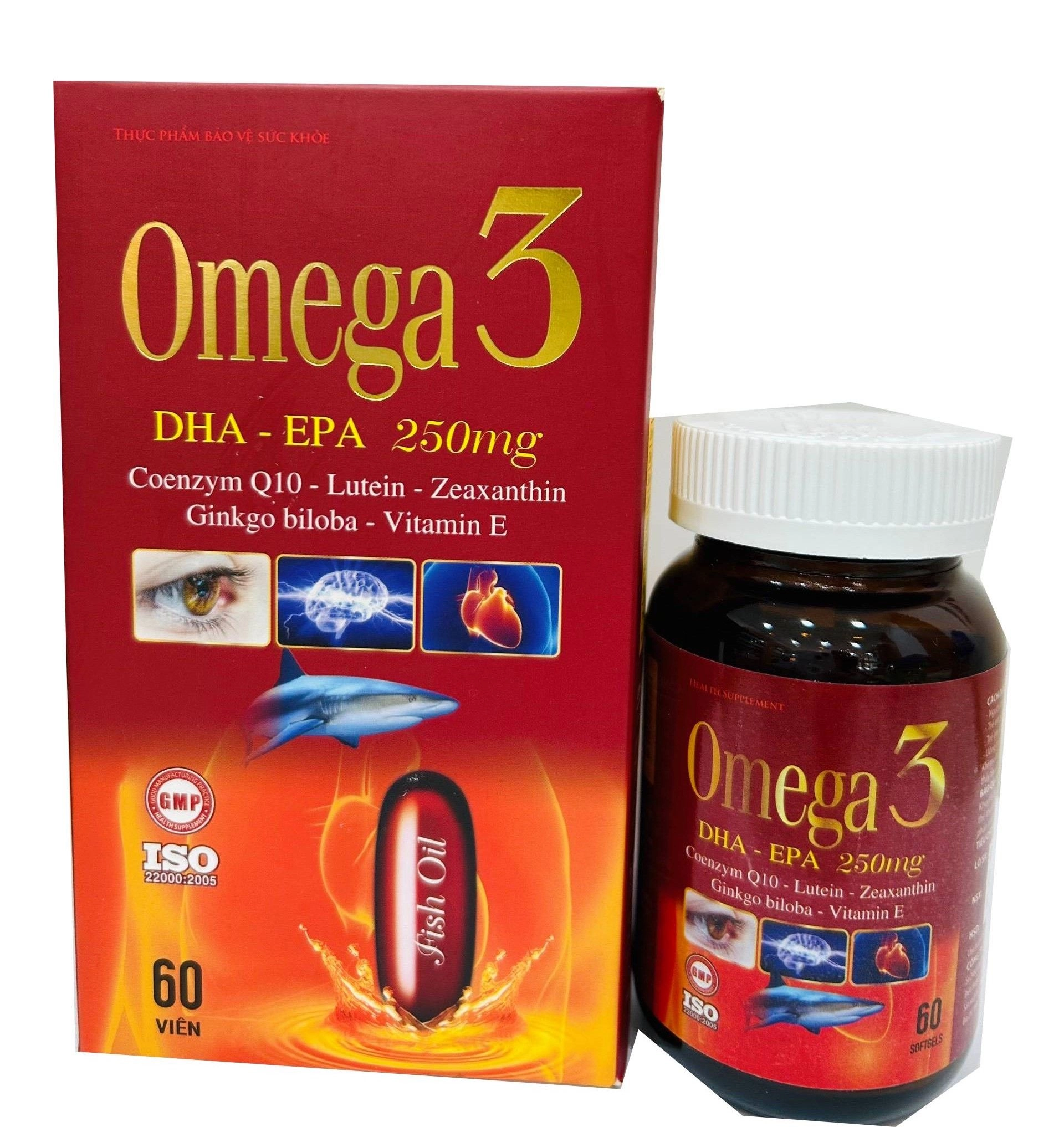 Viên uống bổ sung  OMEGA 3 DHA - EPA (Đại Thanh) hộp 1 lọ 60 viên