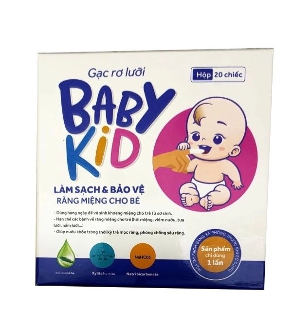 Gạc rơ lưỡi BABY KID hộp 20 chiếc
