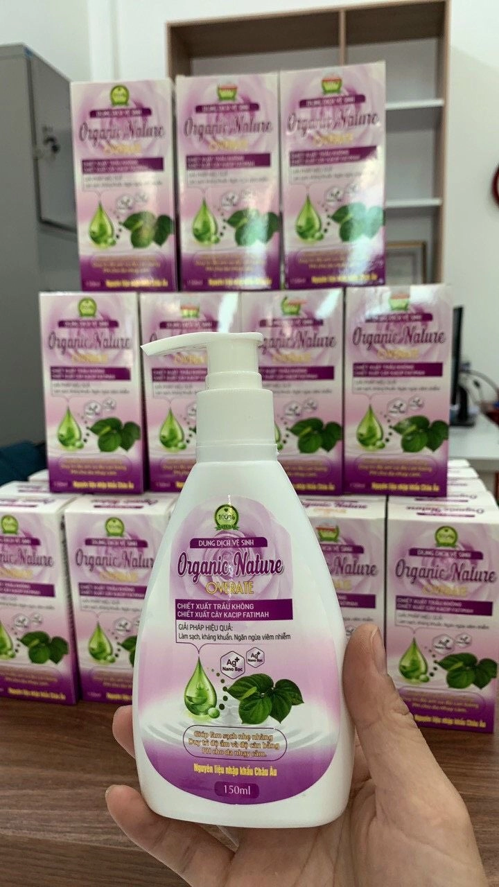 Dung dịch vệ sinh Organic Nature Overate hộp 1 chai 150ml