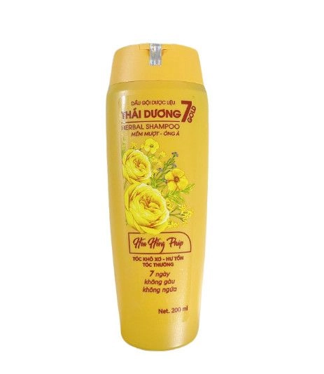 Dầu gội dược liệu Thái Dương 7 Gold chai 200ml
